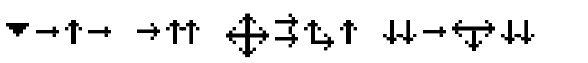 Your preview of MiniStrzalki font