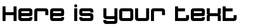 Your preview of Quatron font