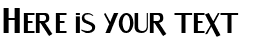 Your preview of Sandwich font