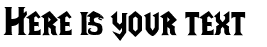 Your preview of LifeCraft font