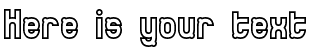 Your preview of Bumped BRK font