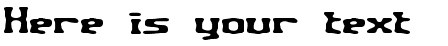 Your preview of Aspartame BRK font