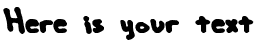 Your preview of Hand Me Down font