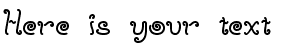 Your preview of Licorice Strings font