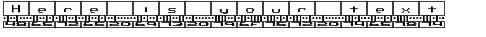 Your preview of Binary BRK font