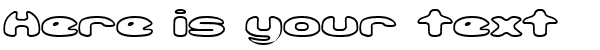 Your preview of Obloquy Outlined BRK font
