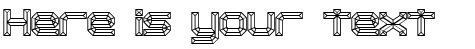 Your preview of Heavy Bevel BRK font