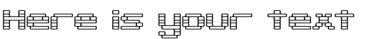 Your preview of Gaposis Outline BRK font