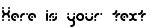 Your preview of Zoetrope BRK font