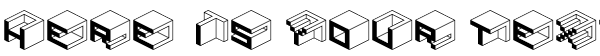 Your preview of Qbicle1BRKMK font