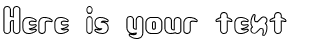 Your preview of Unexplored Galaxies Outlined BRK font