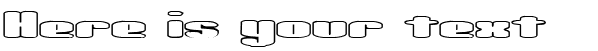 Your preview of Spacious Outlined BRK font