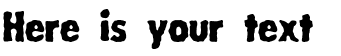 Your preview of Wobbly BRK font