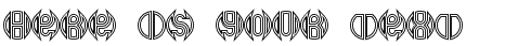 Your preview of Double Bogey BRK font