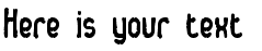 Your preview of Dented BRK font