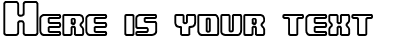 Your preview of Underwhelmed Outlined BRK font