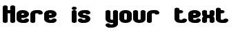 Your preview of Chumbly BRK font