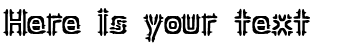 Your preview of Wincing BRK font