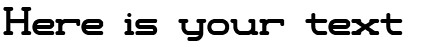 Your preview of Xipital BRK font
