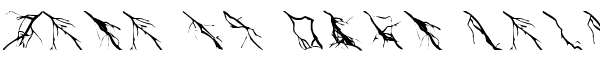 Your preview of Lightning Bolts font