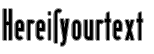 Your preview of Berlin Email Outline font