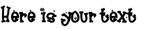 Your preview of Frosty font
