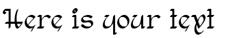 Your preview of Rostock Kaligraph font