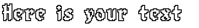 Your preview of 8-Bit Limit O BRK font