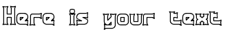 Your preview of Ataxia Outline BRK font