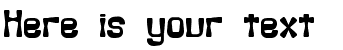 Your preview of Backlash BRK font