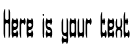 Your preview of Dastardly BRK font