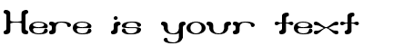 Your preview of Draggle BRK font