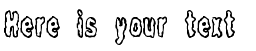 Your preview of Fidgety BRK font