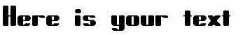 Your preview of Forcible BRK font