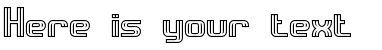 Your preview of Intersect Outlined BRK font