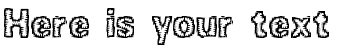 Your preview of Jagged BRK font