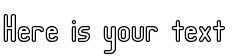 Your preview of Lucid Type Outline BRK font