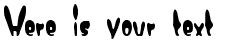 Your preview of Numskull BRK font
