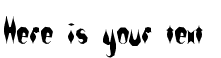 Your preview of Quill Experimental BRK font
