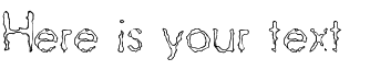 Your preview of Ravaged By Years BRK font