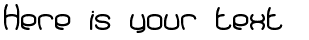 Your preview of Redundant BRK font