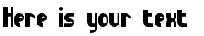 Your preview of Sideways BRK font
