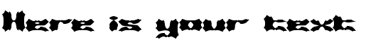 Your preview of Vanished BRK font