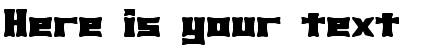 Your preview of Xhume BRK font