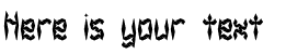 Your preview of Zirconia BRK font