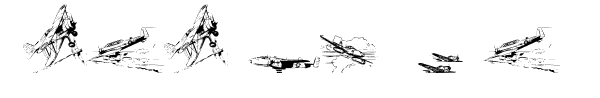 Your preview of War II Wairplanes font