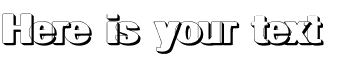 Your preview of Geometric Shadow PW font