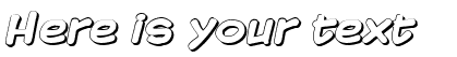 Your preview of Komika Display Shadow font
