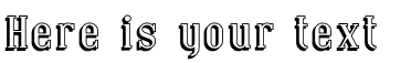 Your preview of Covington Shadow font