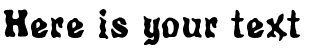 Your preview of Poultrygeist font